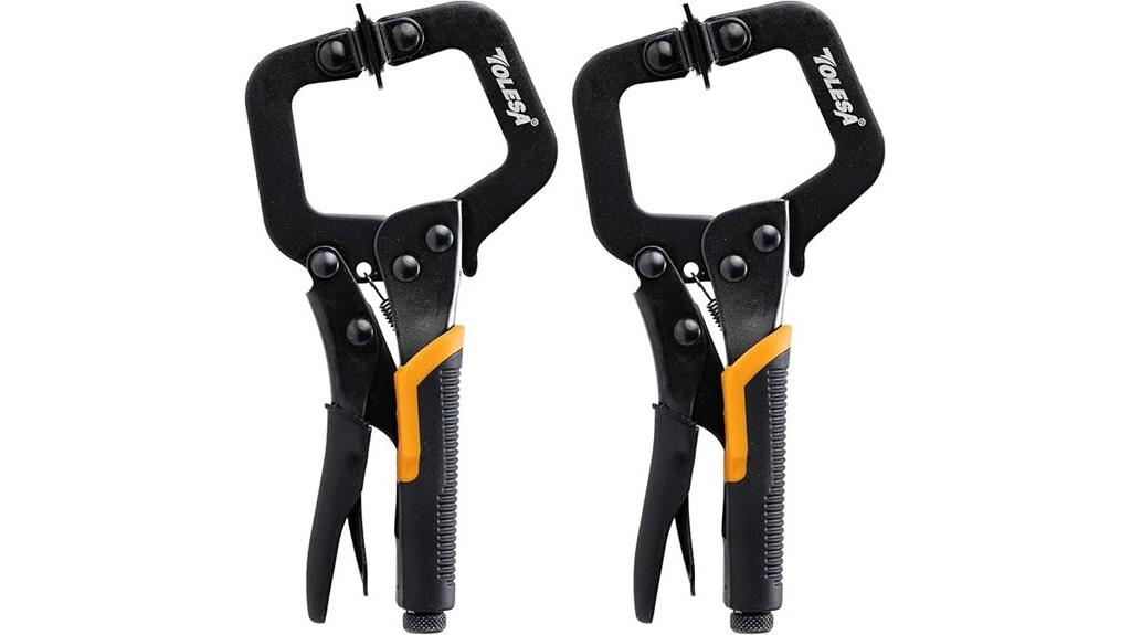 11 inch metal face clamps