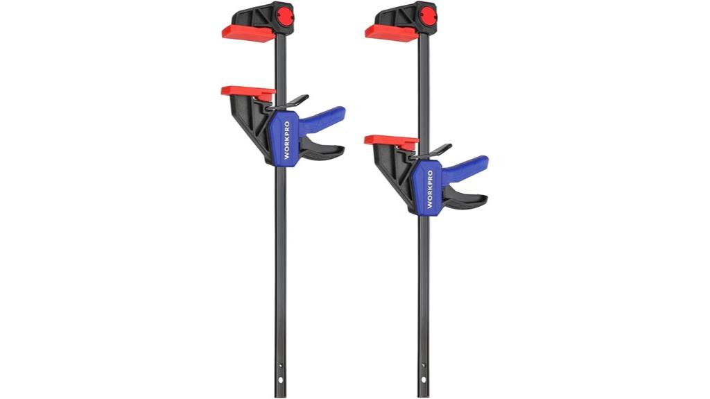 12 bar woodworking clamps