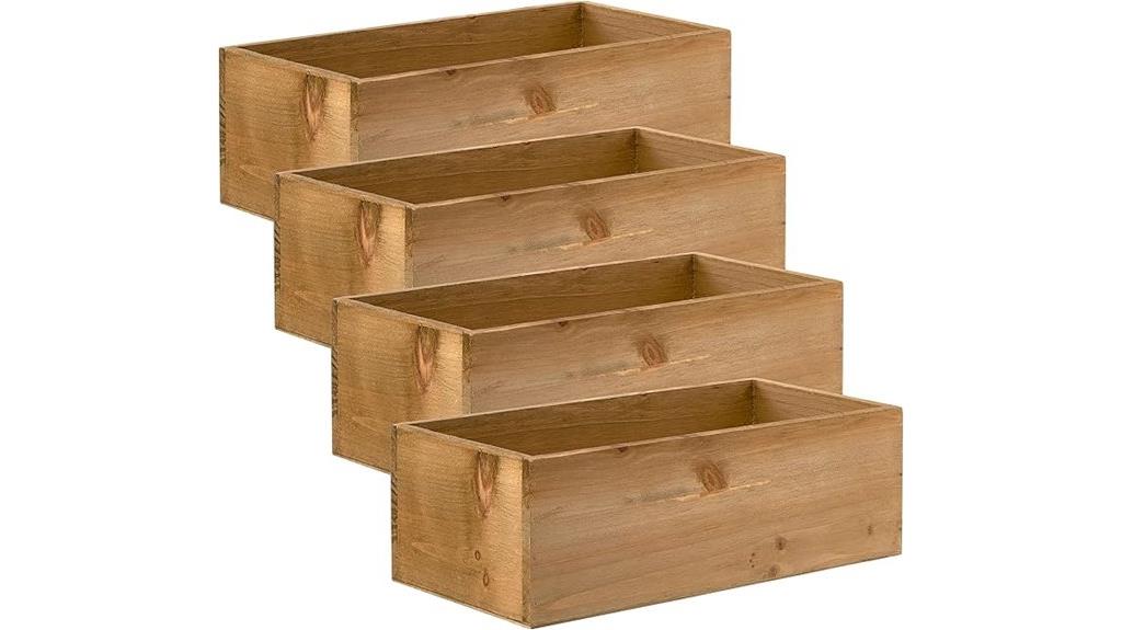 12 inch wooden pallet bin