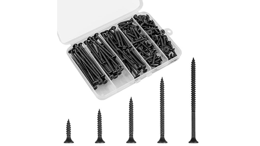 168 black flat head screws
