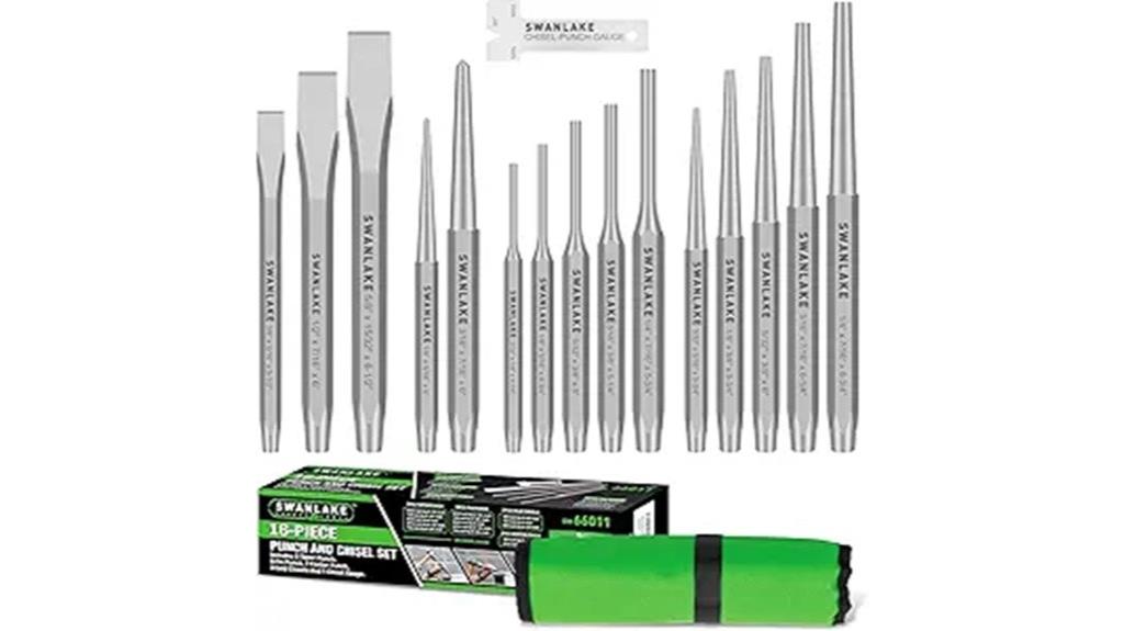 16 piece punch chisel set