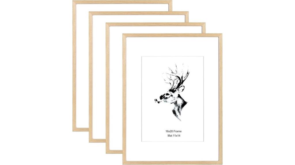16x20 oak frame set