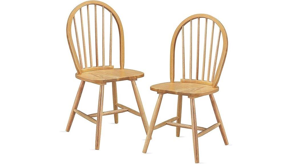 18 inch wood dining chairs