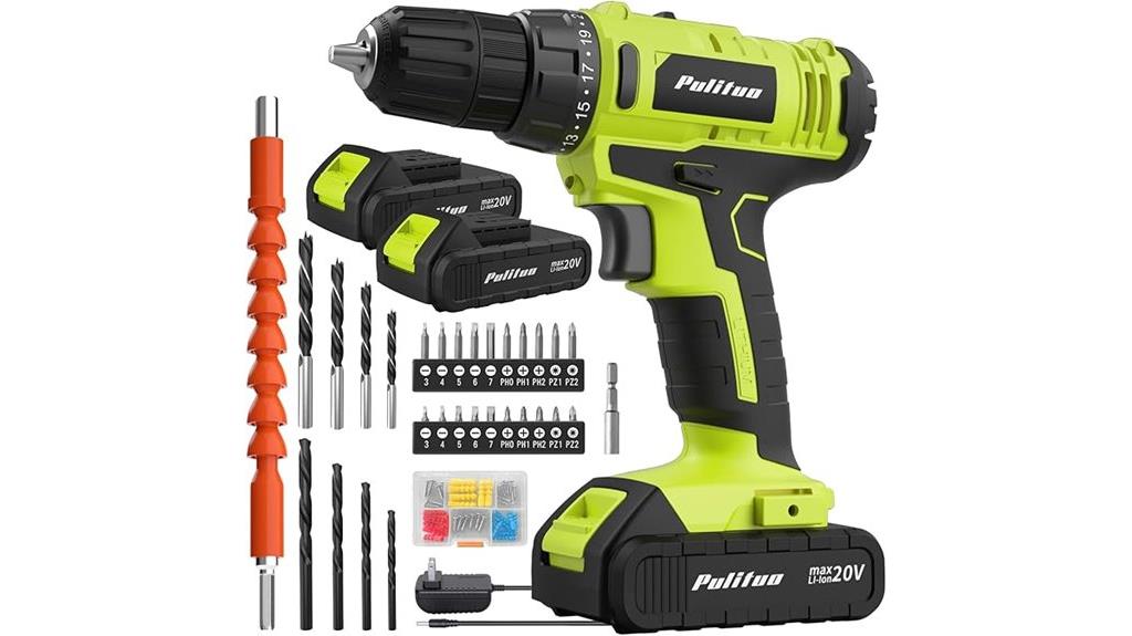 20v cordless drill set