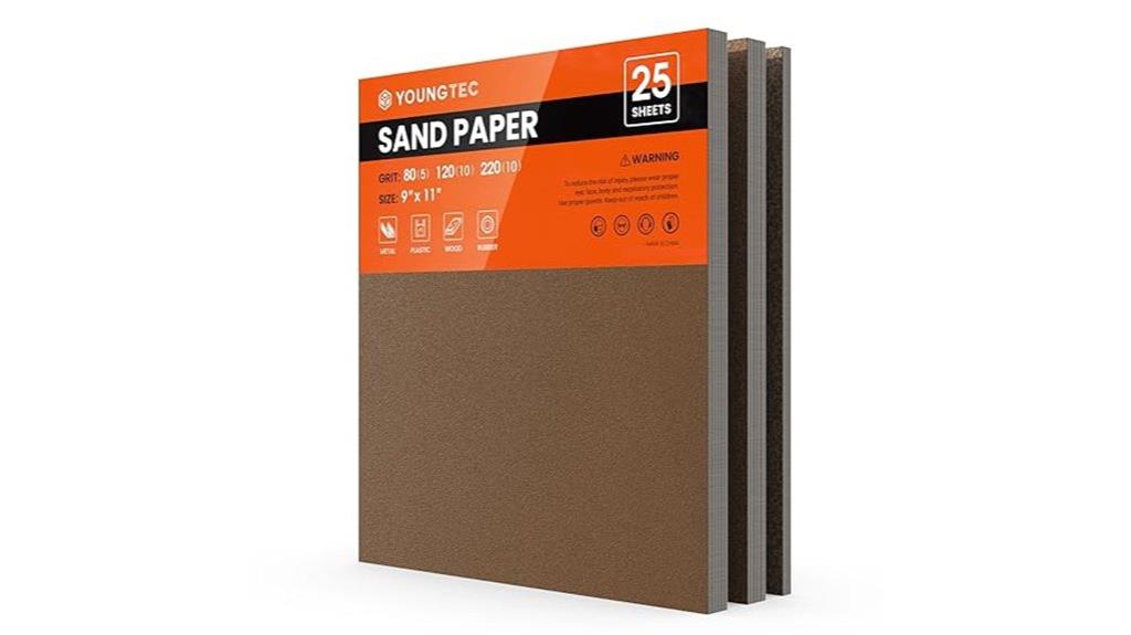 25pcs sandpaper sheets