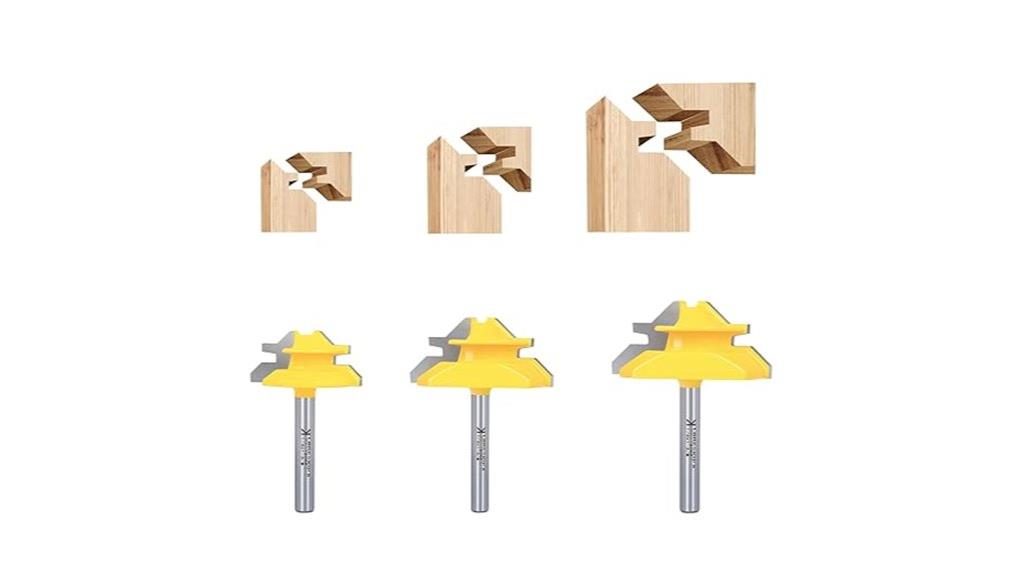 45 lock miter bits