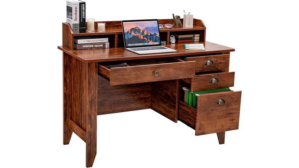 48 inch desk with storage