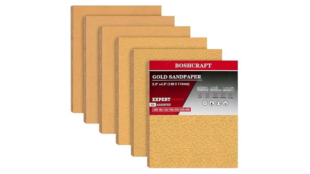 50 piece sheet sandpaper set