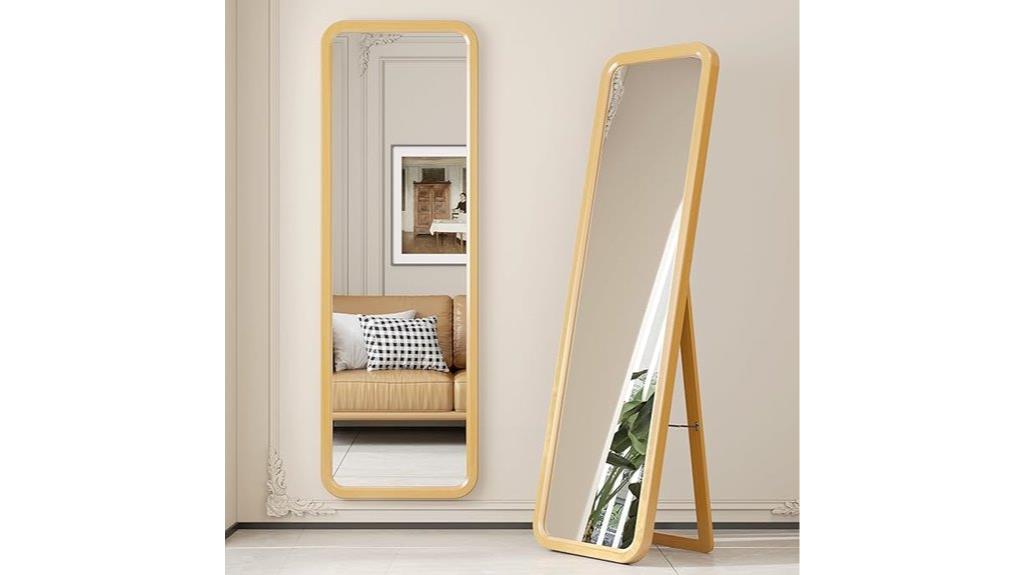 63x18 wooden mirror