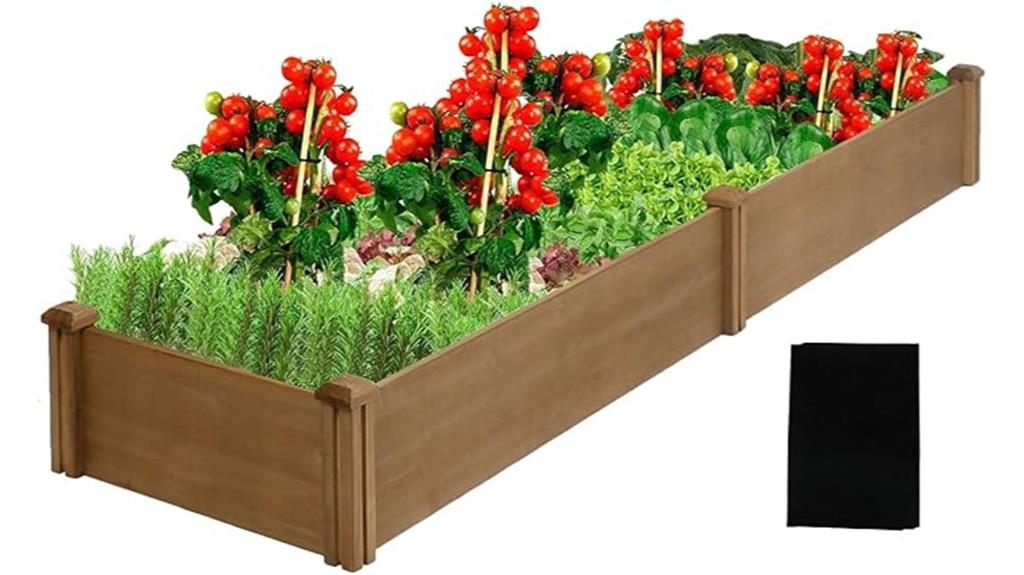 8 foot outdoor garden bed