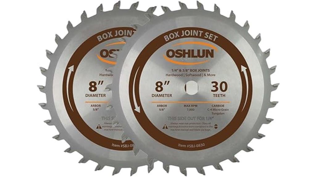 8 inch box joint set