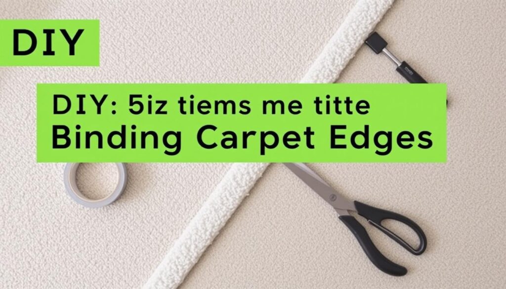 DIY carpet binding guide