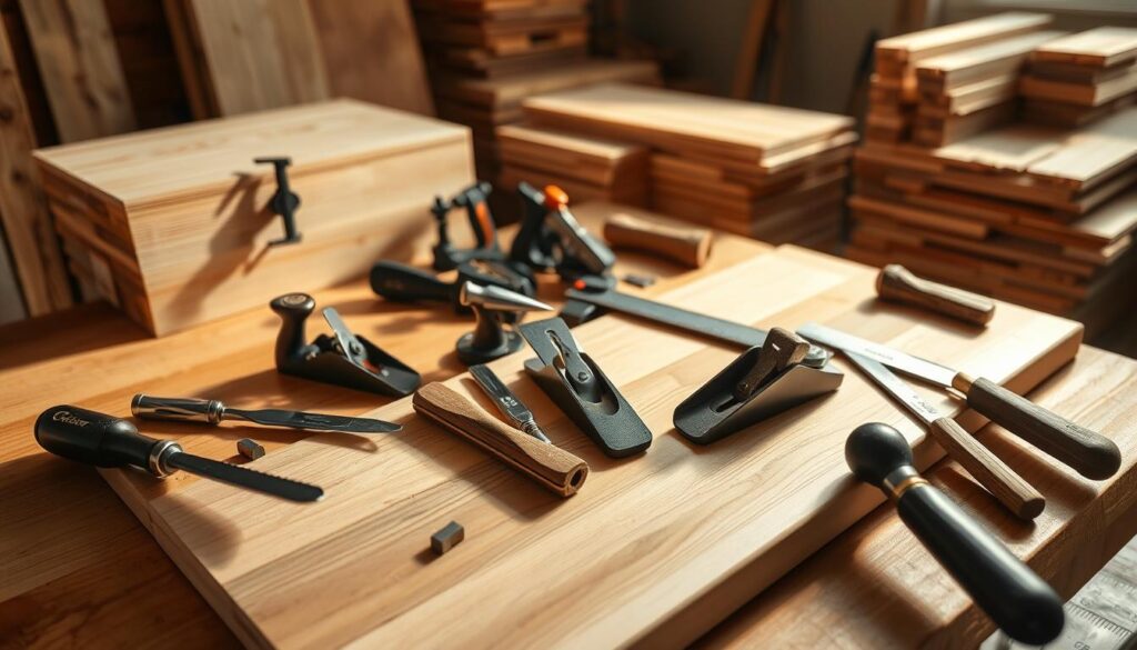 Material selection and woodworking tools for sliding tables