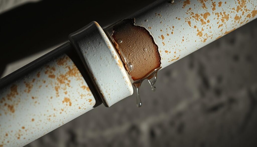 PVC pipe leaks detection