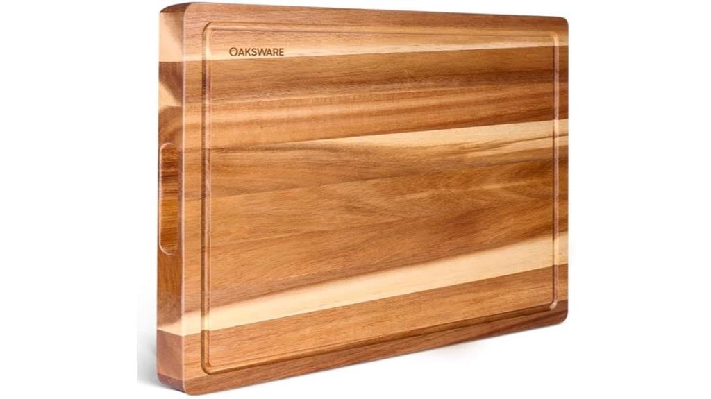 acacia cutting board handles