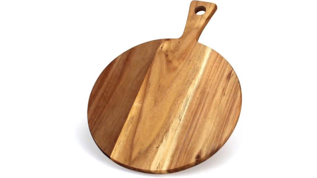 acacia handle cutting board