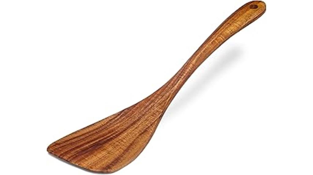 acacia wood nonstick turner