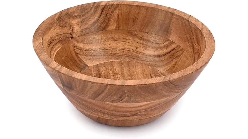 acacia wood salad bowl