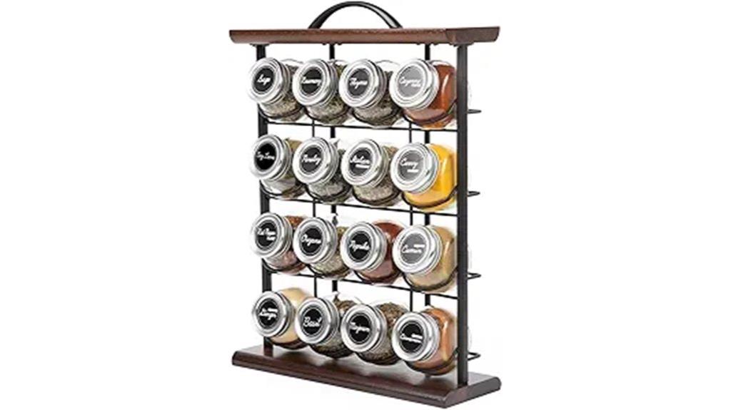 acacia wood spice rack