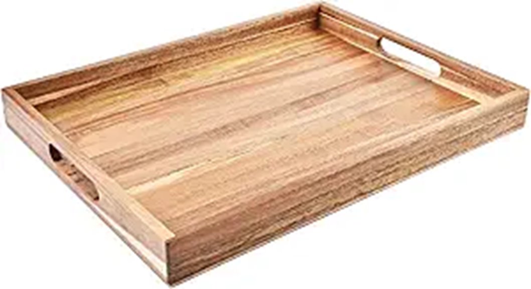 acacia wood tray