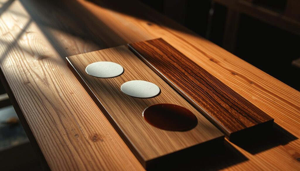 acetone patch test on wood finishes