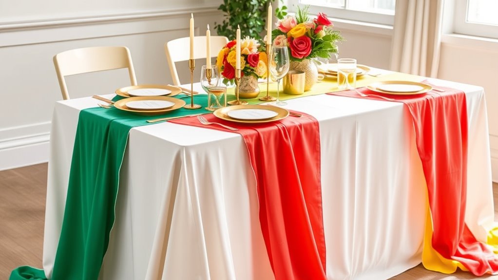 add colorful patterned runner
