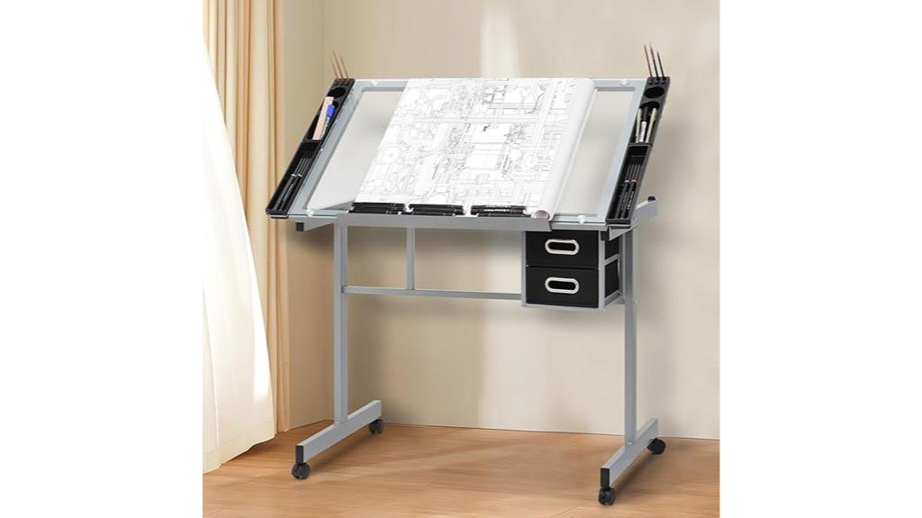adjustable drafting table set