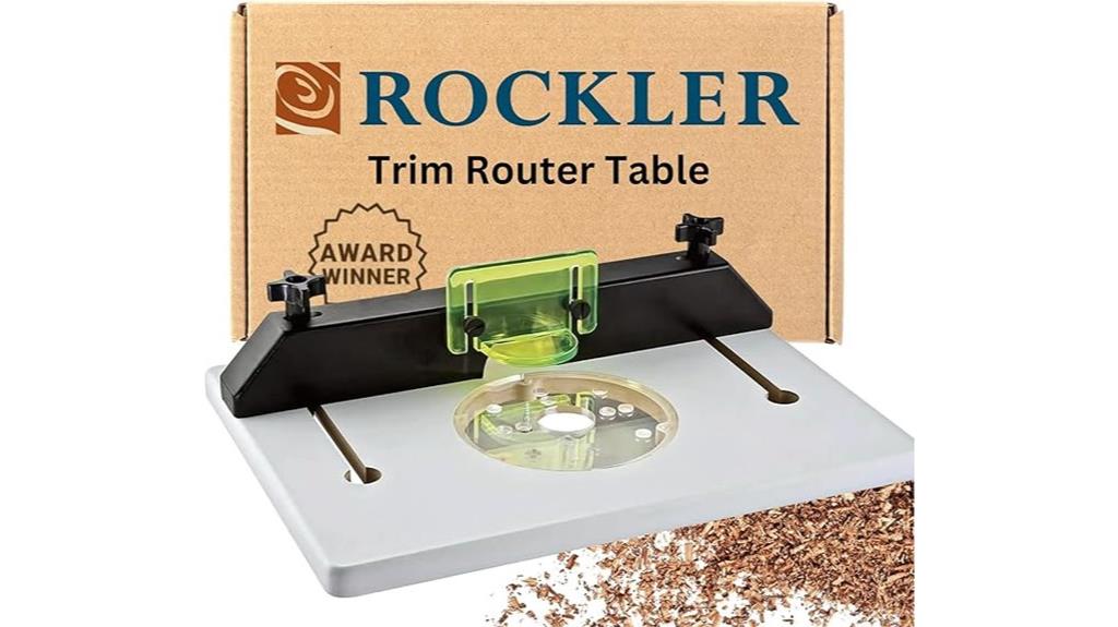 adjustable trim router table