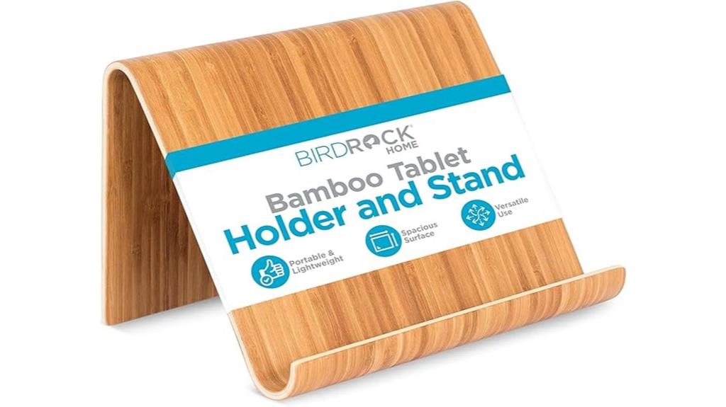 adjustable wooden bamboo stand