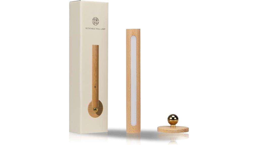 adjustable wooden led lamp