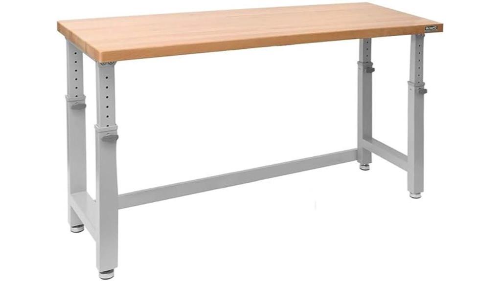 adjustable wooden workbench