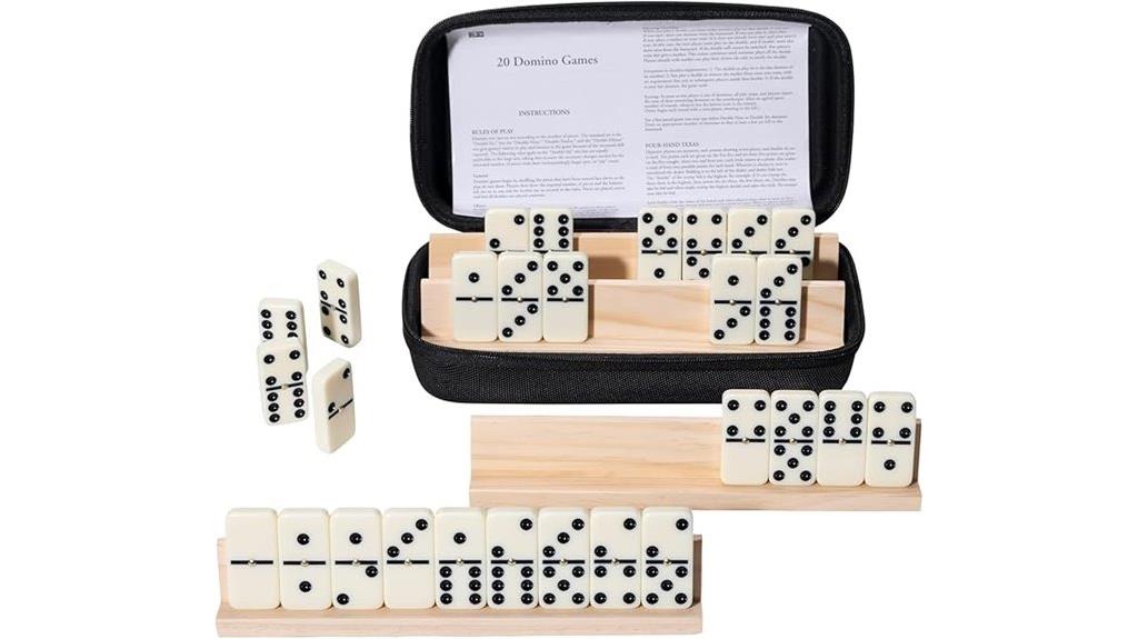 adult dominoes with racks