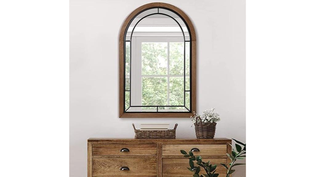 arched bathroom wall mirror