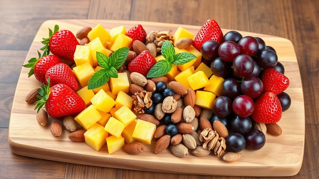 artistic fruit nut platter presentation