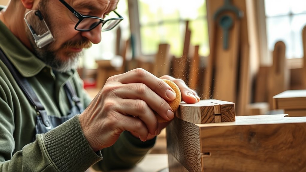 attention to sanding and finishing