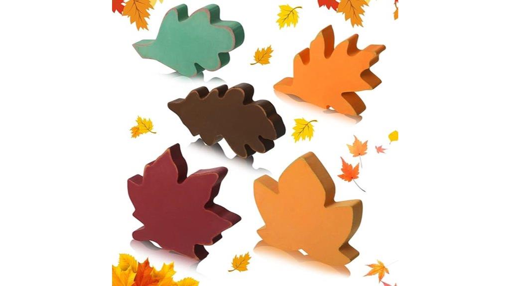 autumn wooden leaf decor