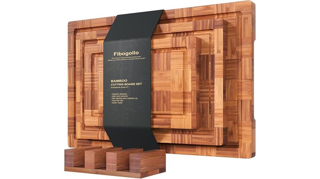 bamboo cutting boards set