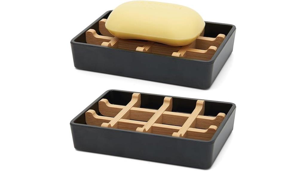 bamboo shower soap holder