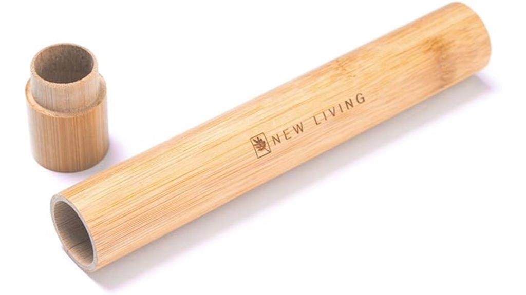 bamboo toothbrush holder