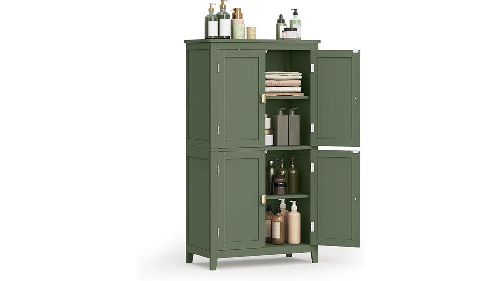 bathroom floor storage cabinet