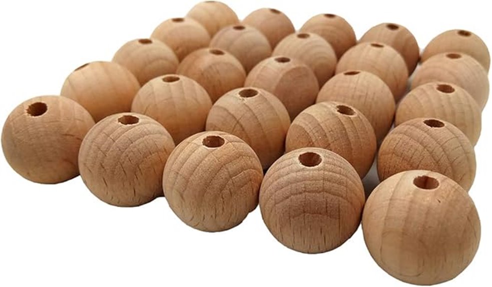 beech wood bead set