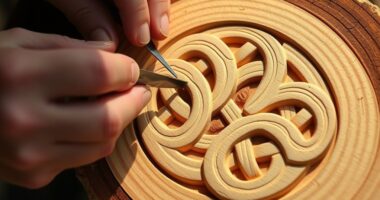 beginner celtic wood carving