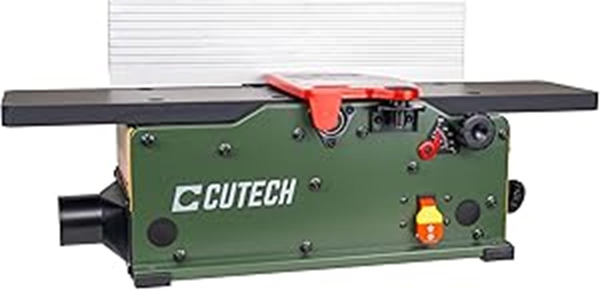 benchtop jointer with spiral cutterhead