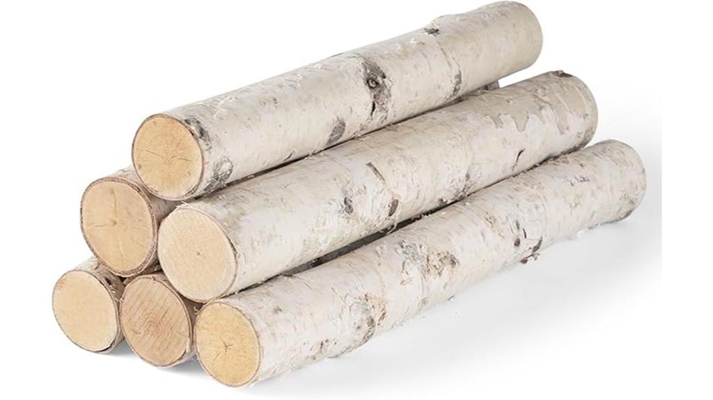 birch log pack diy