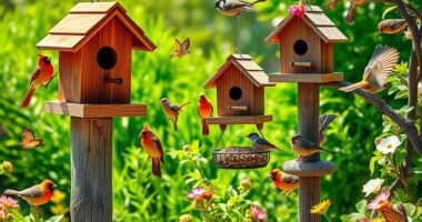 bird friendly wooden houses