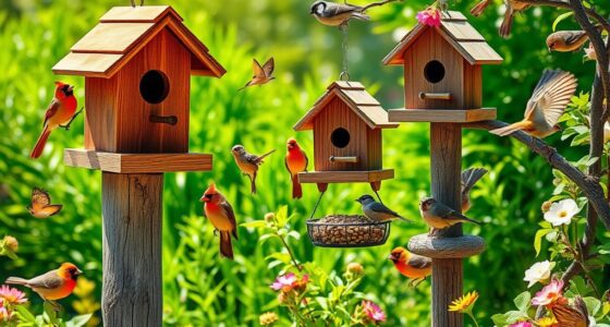 bird friendly wooden houses