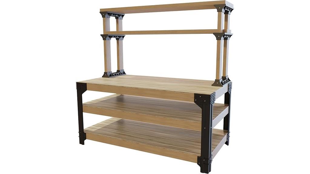 black 2x4 work bench