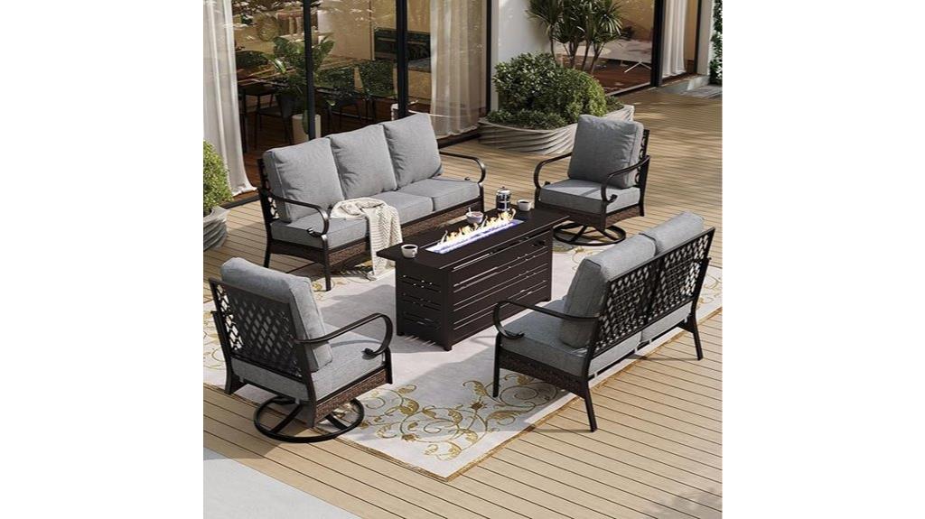 black metal patio furniture