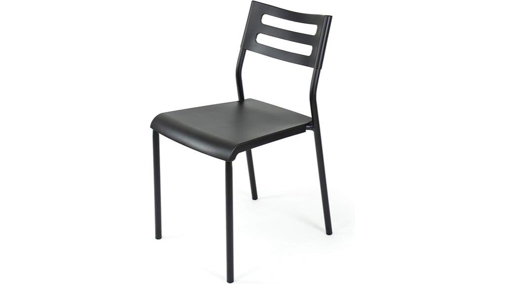 black no wheel desk chair