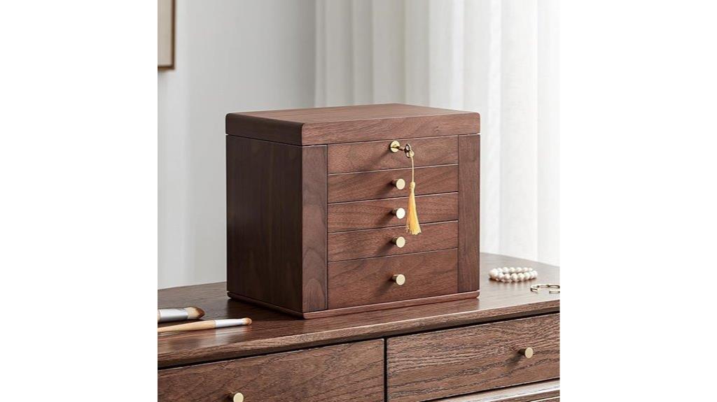 black walnut jewelry box